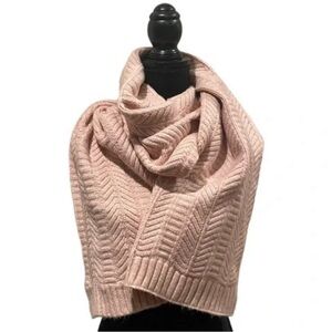 Love & Lore, Knit Oversized Scarf / Wrap / Soft Luxurious Pink Color